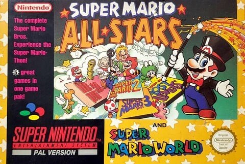 Arte de Super Mario All-Stars + Super Mario World