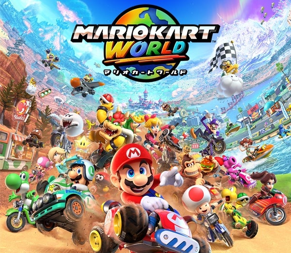 Arte de Mario Kart World
