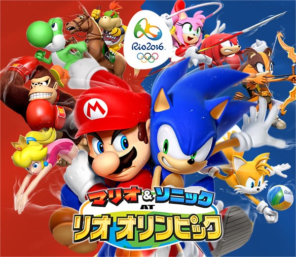 Arte de Mario & Sonic at the Rio 2016 Olympic Games