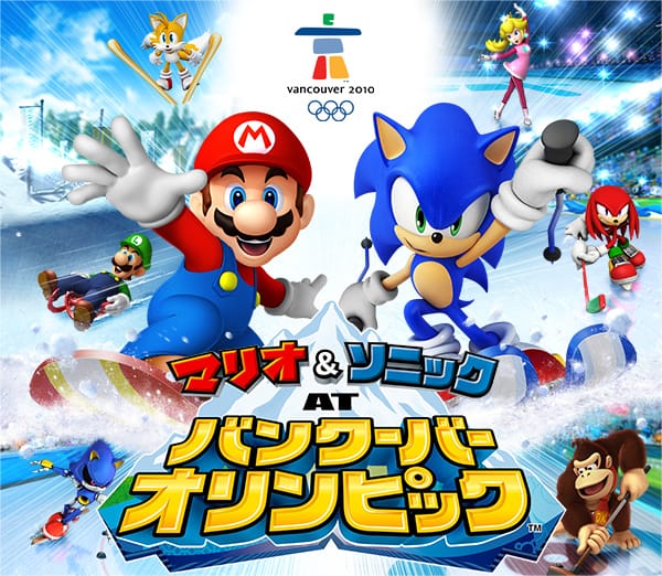 Arte de Mario & Sonic at the Olympic Winter Games